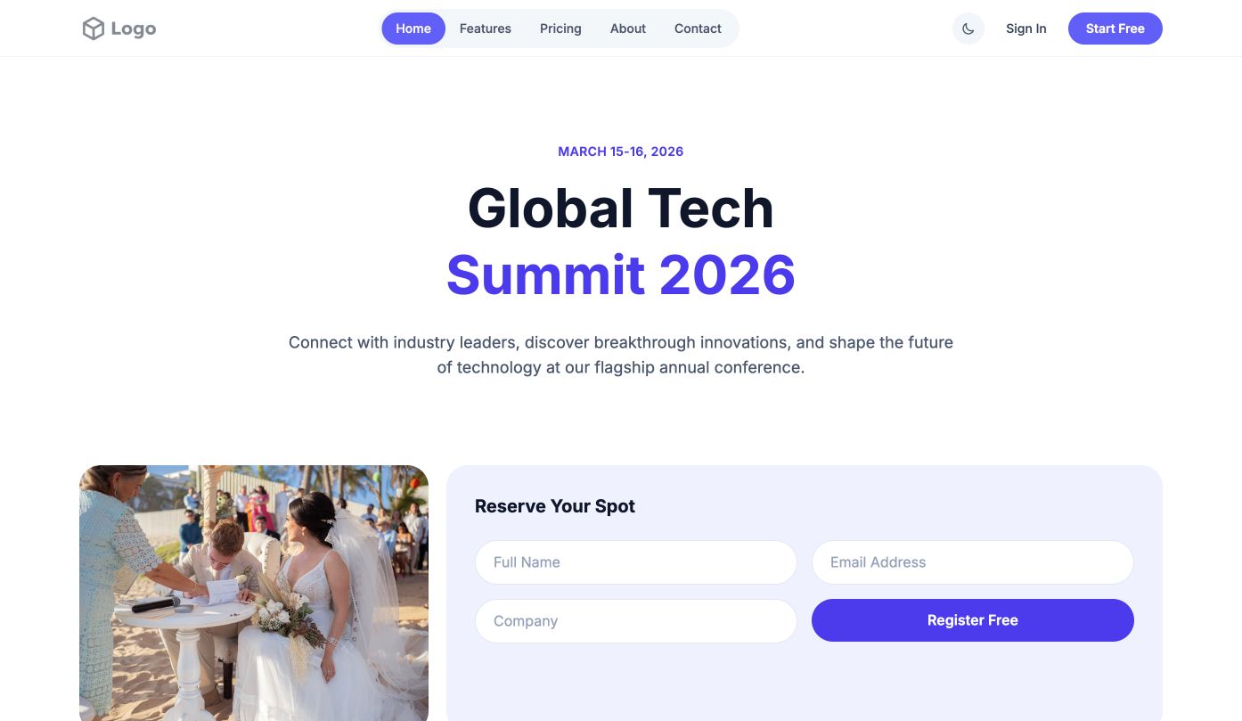 Conference Event Template