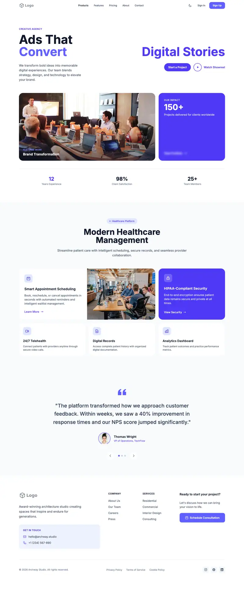 Paid Ads Agency template