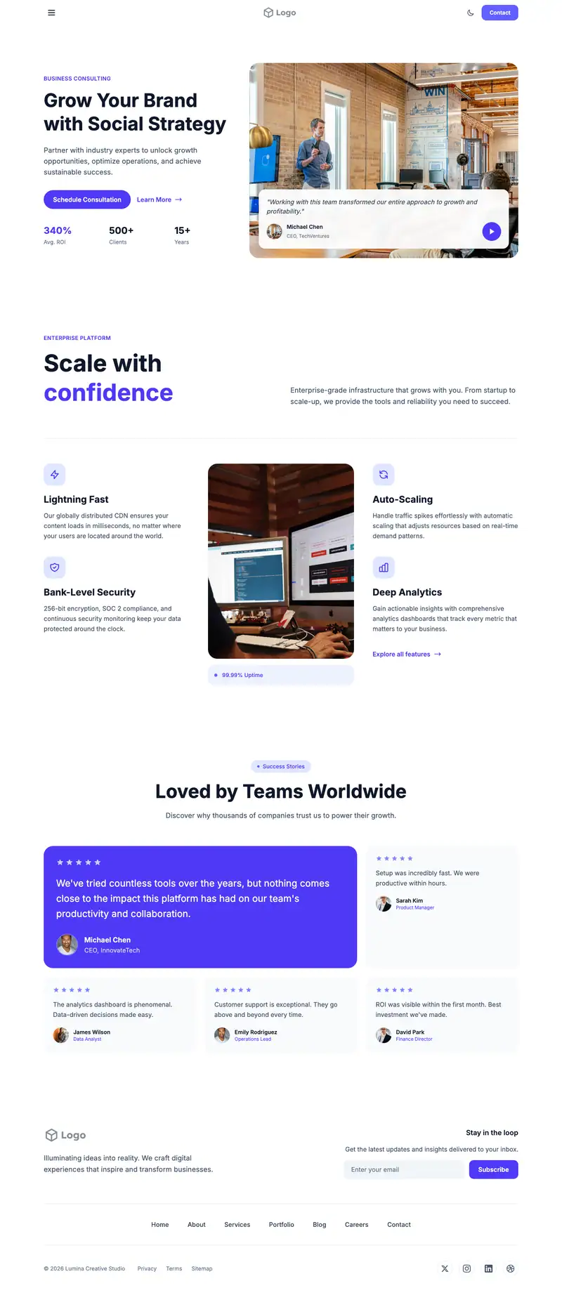 Social Media Agency template