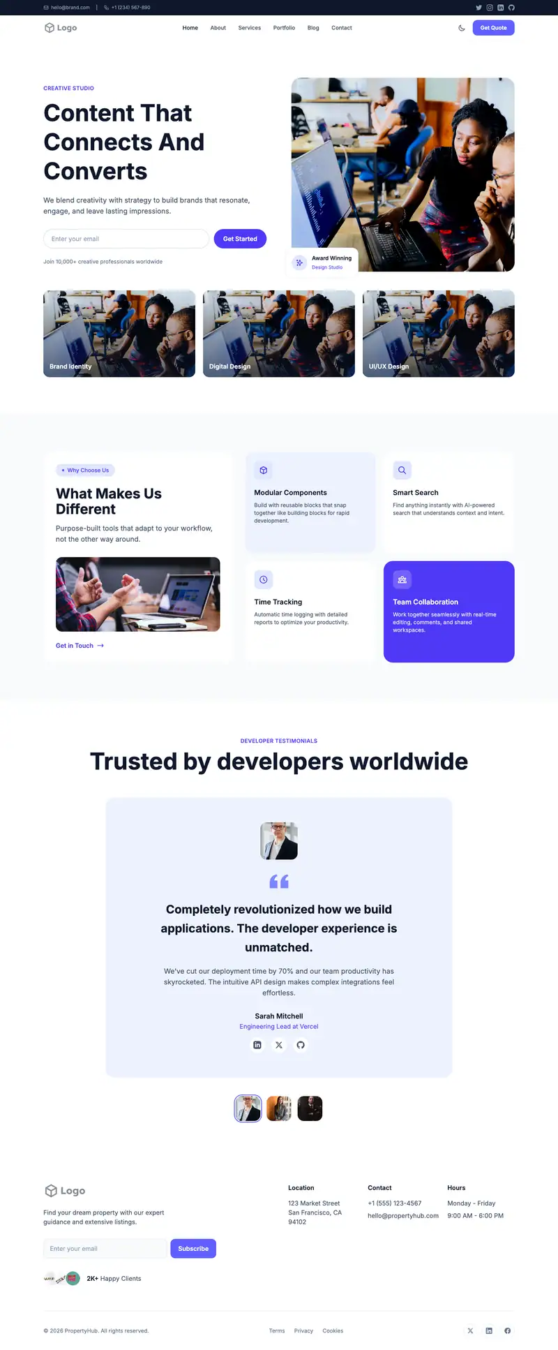 Content Marketing Agency template