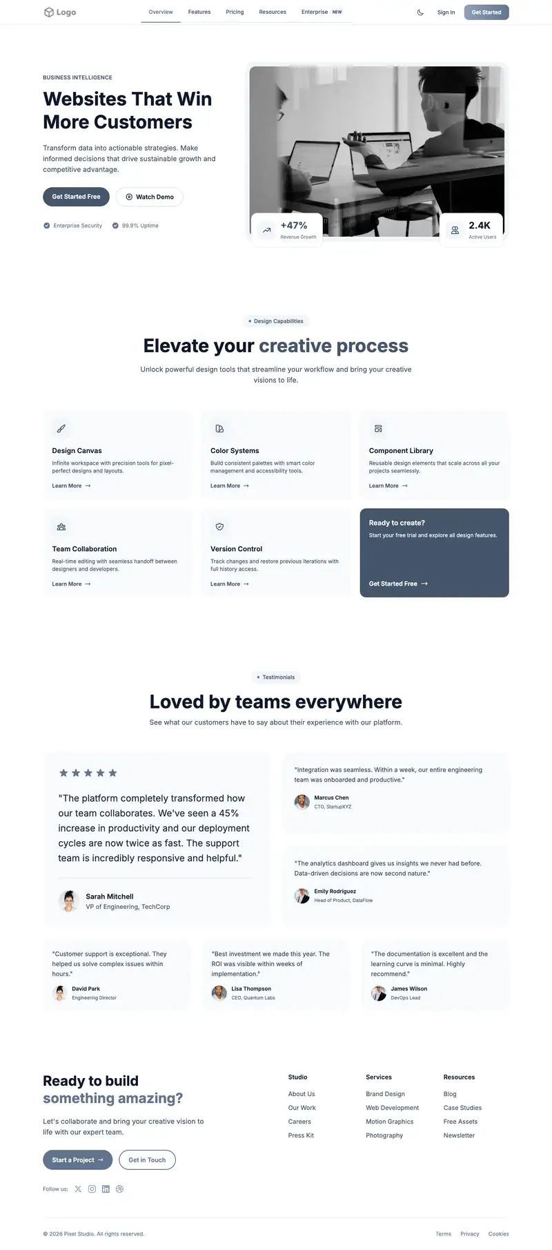 Web Design Agency template