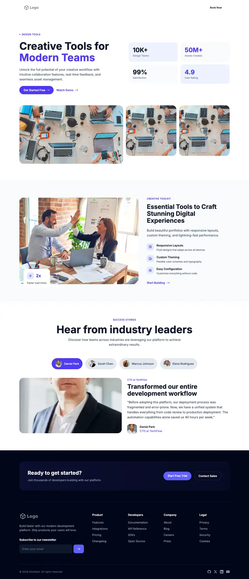 Product Design Agency template