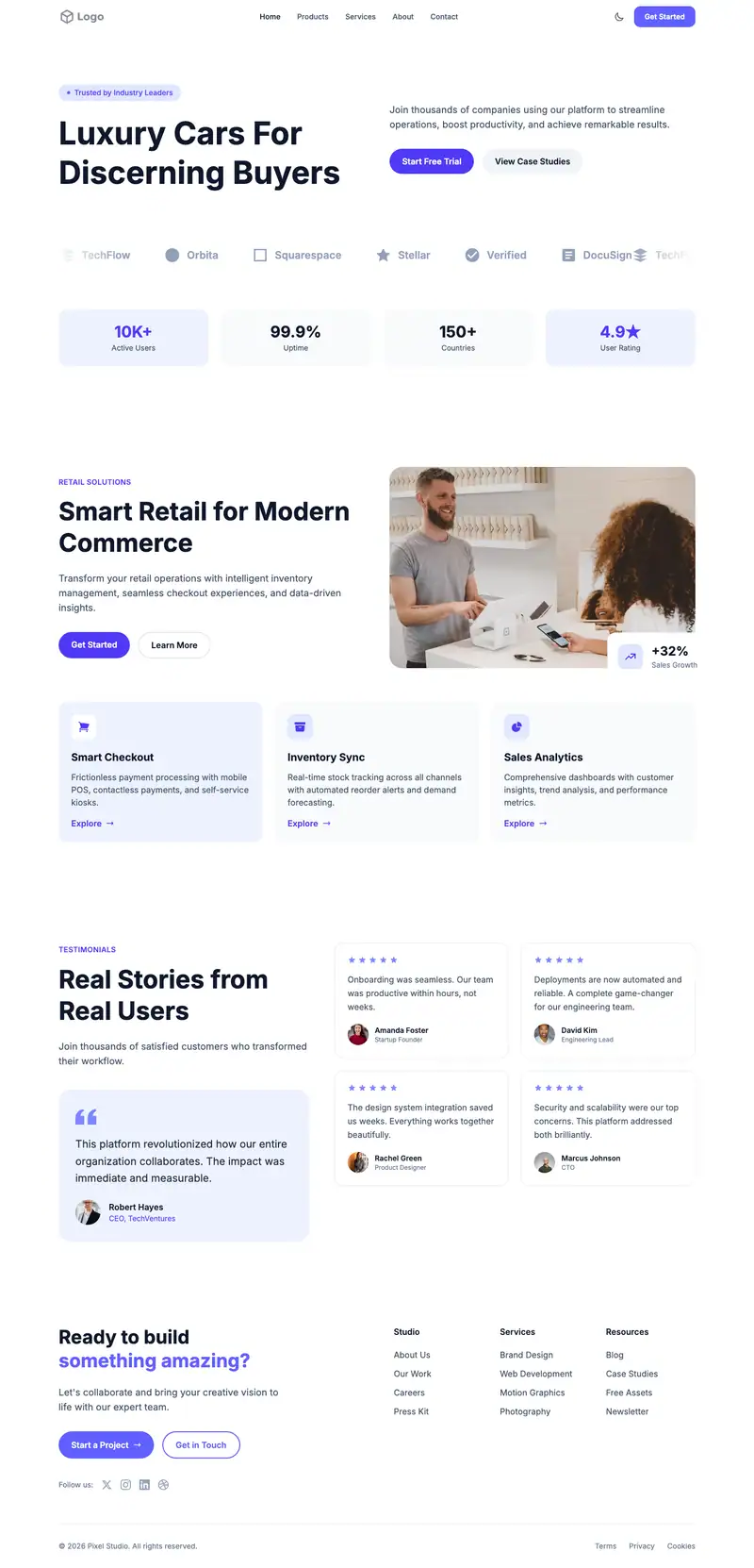 Luxury Car Dealer template