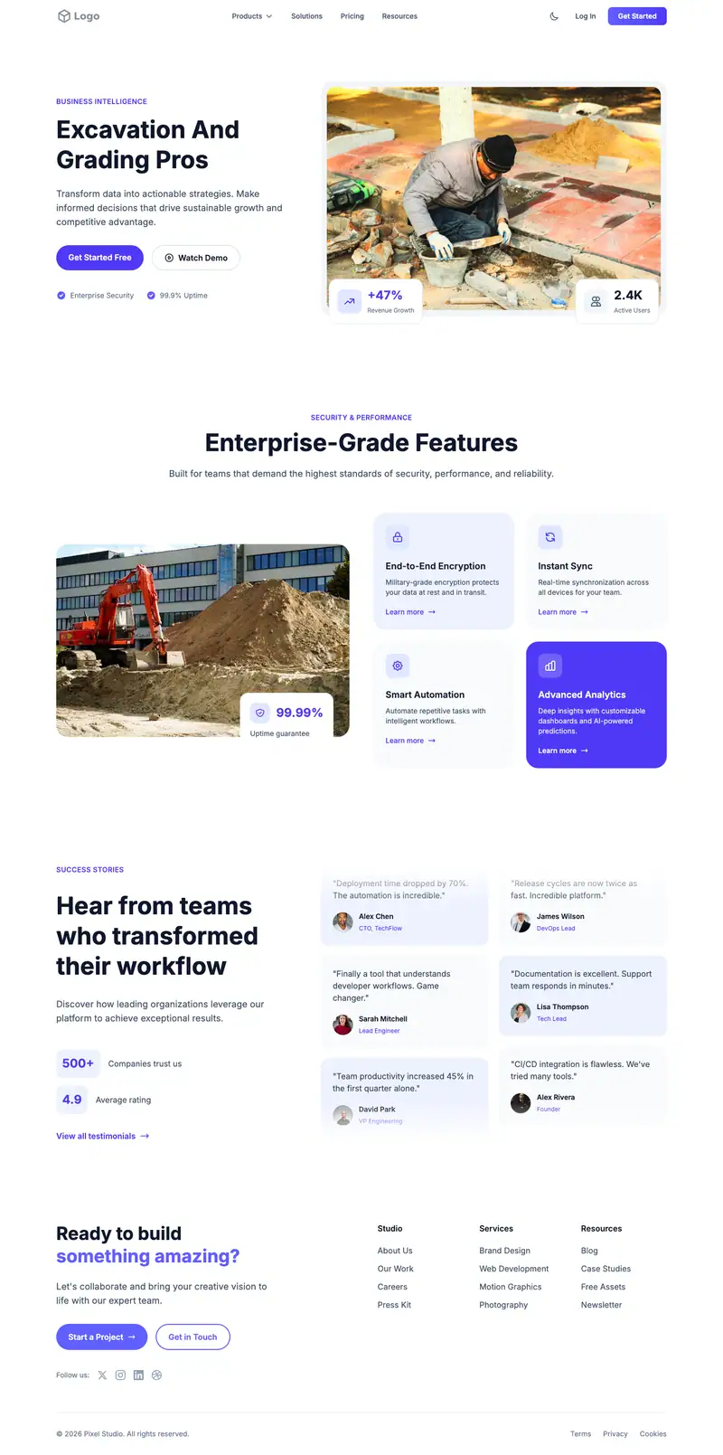 Excavation Grading template