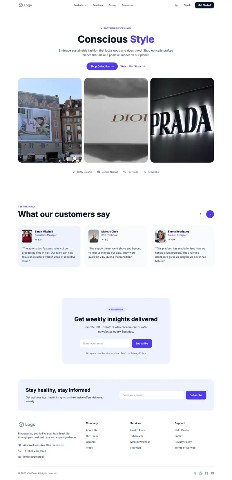 Luxury Fashion Brand template
