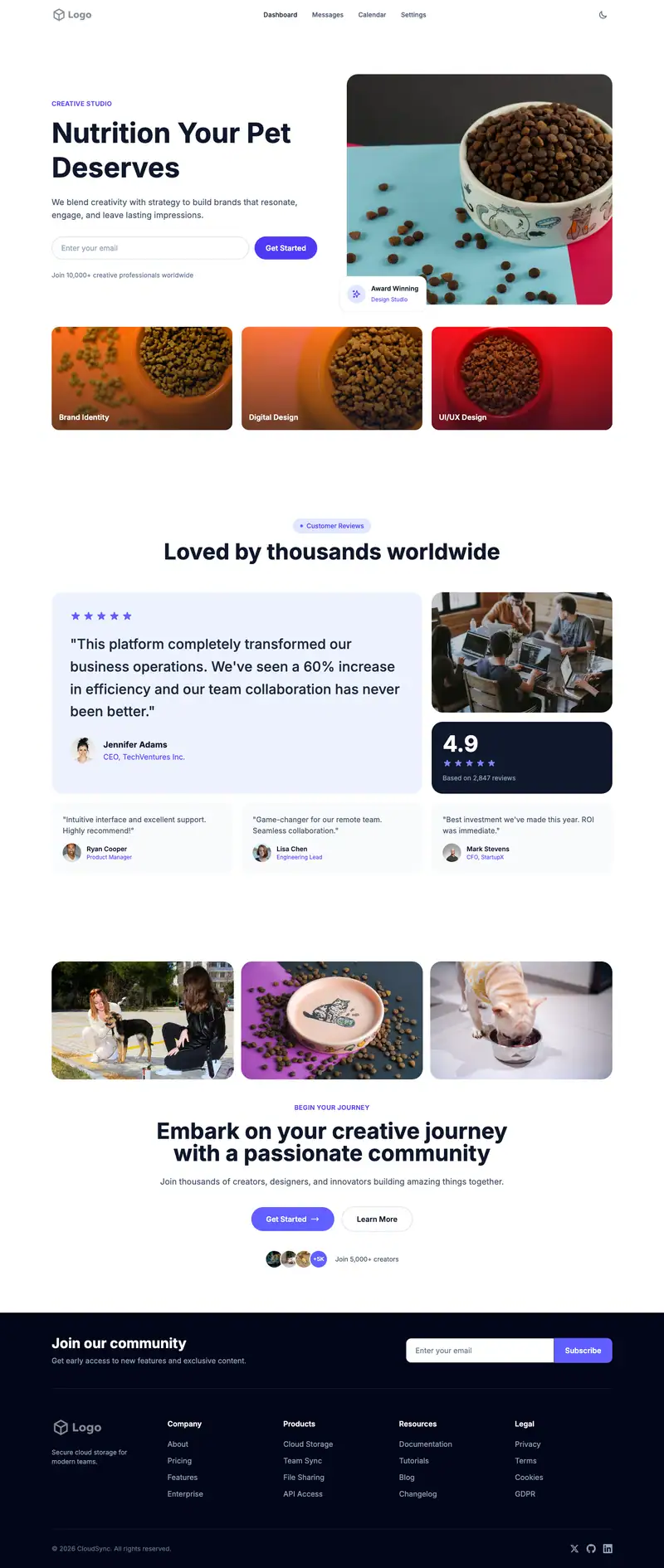 Pet Food Brand template
