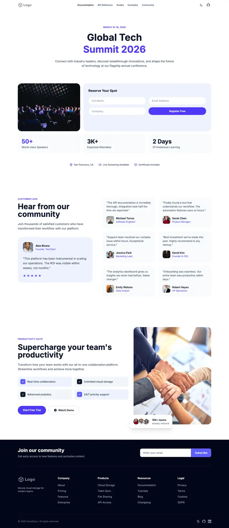 Supplements Brand template