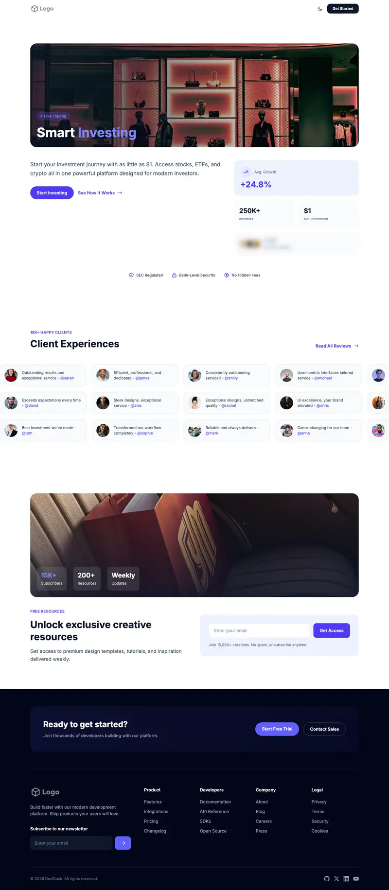 Luxury Goods Store template