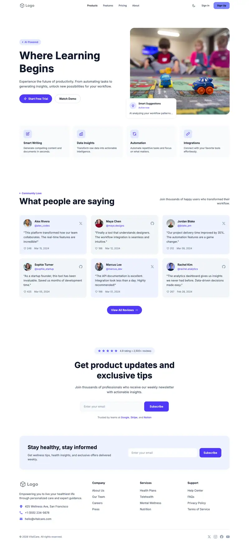 Preschool Daycare template