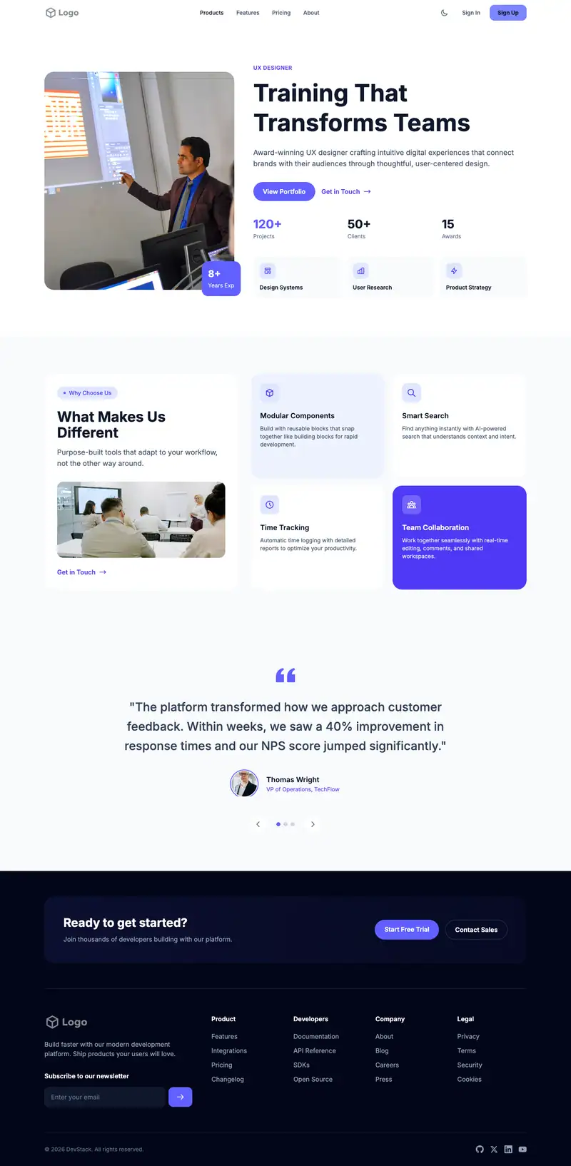 Corporate Training template