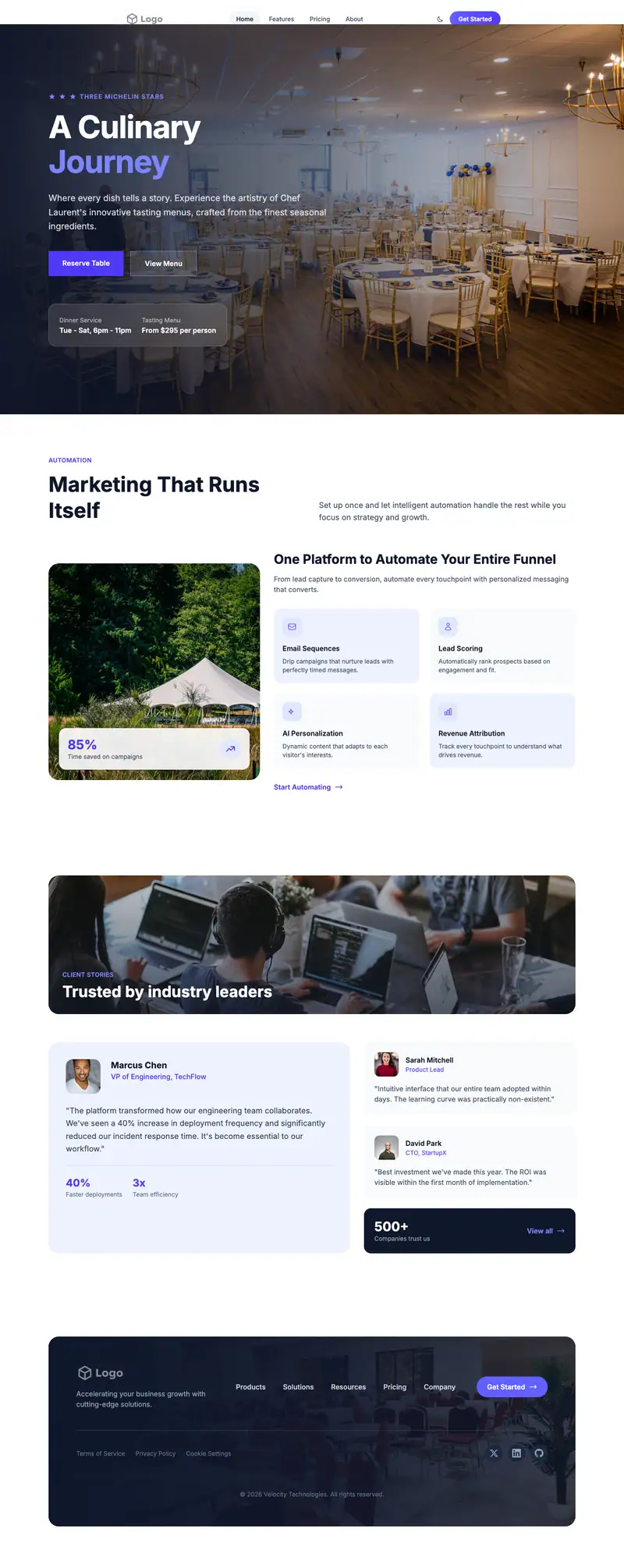 Event Venue Rental template