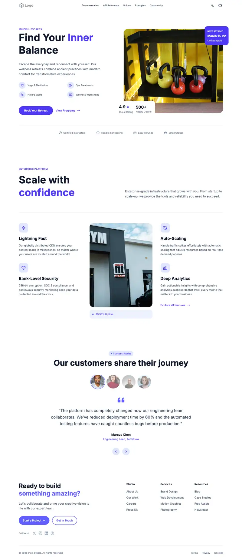 Boutique Gym template