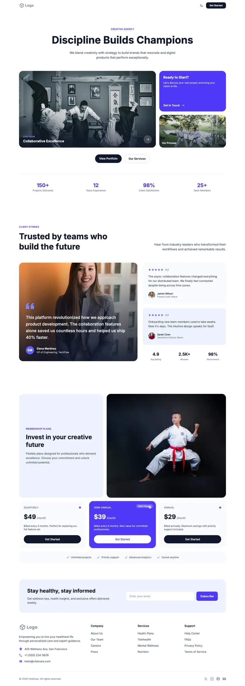 Martial Arts Studio template