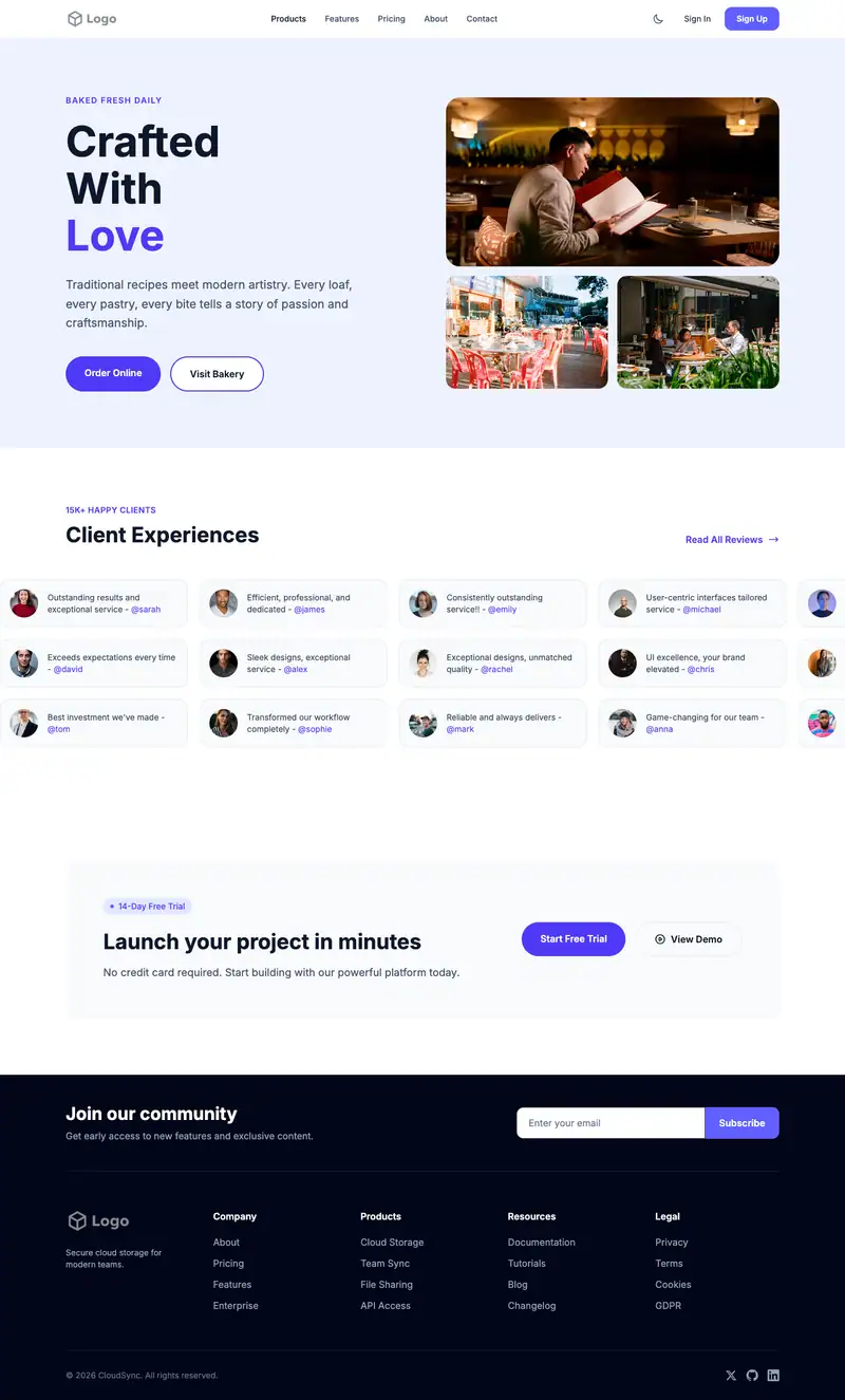 Casual Restaurant template