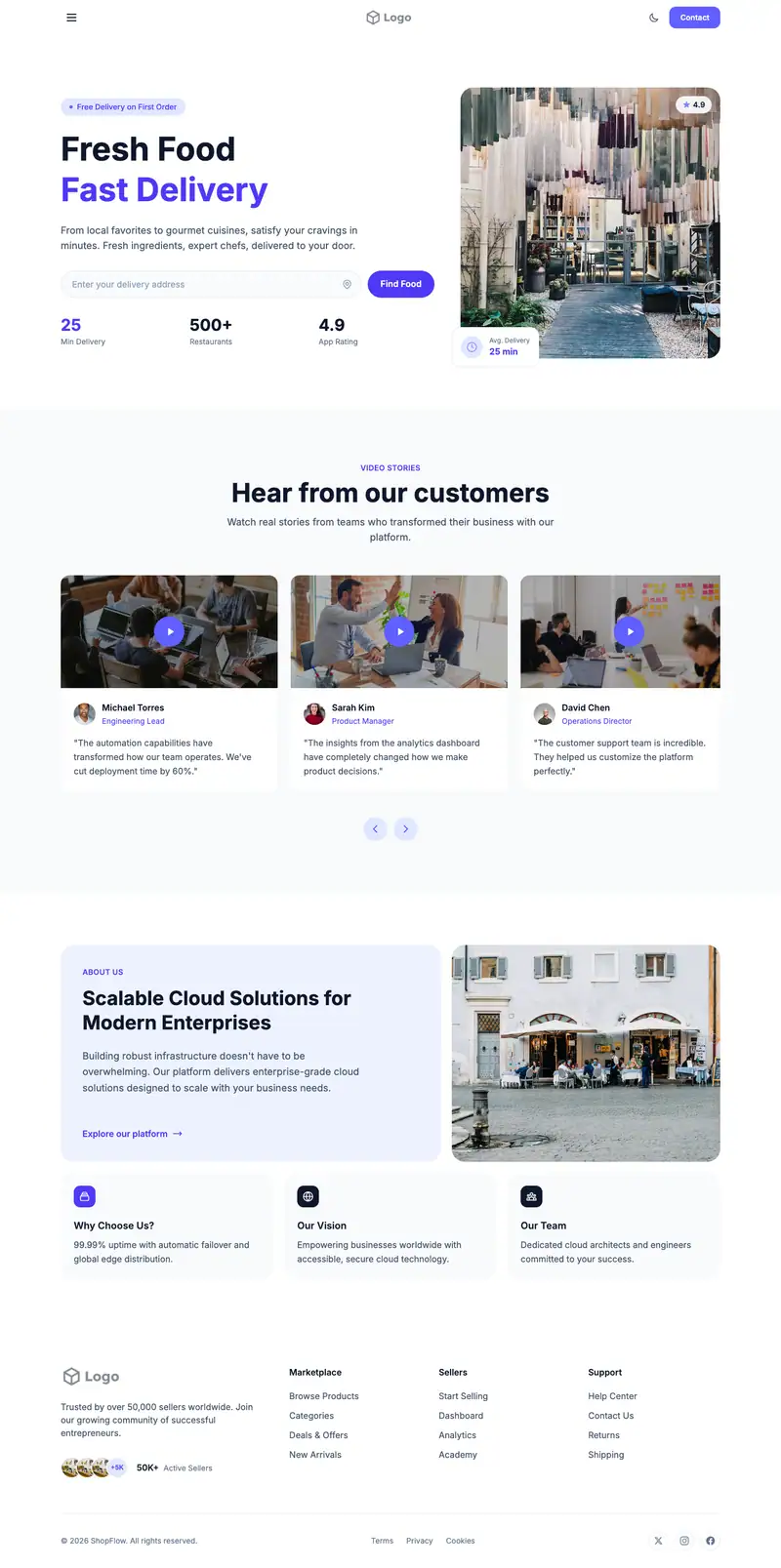 Italian Restaurant template