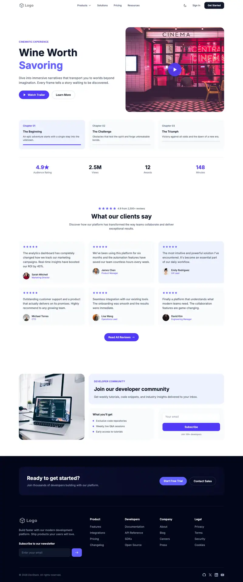 Wine Bar template