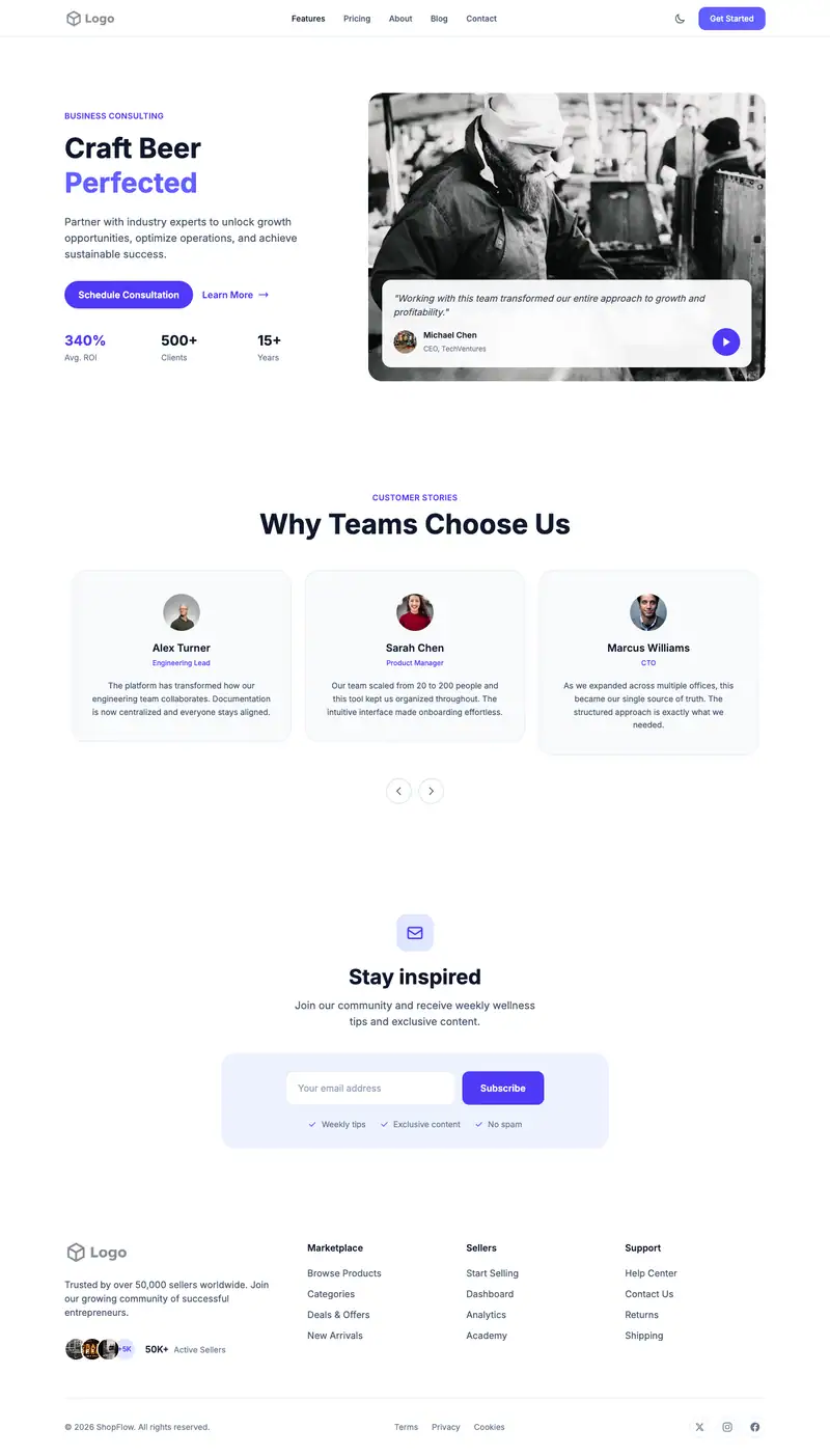 Craft Brewery template