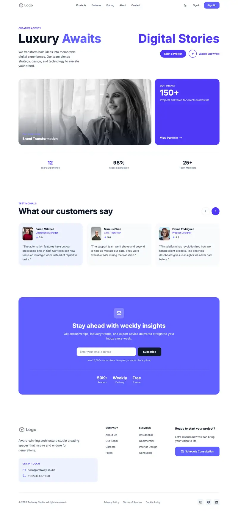 Luxury Hotel template
