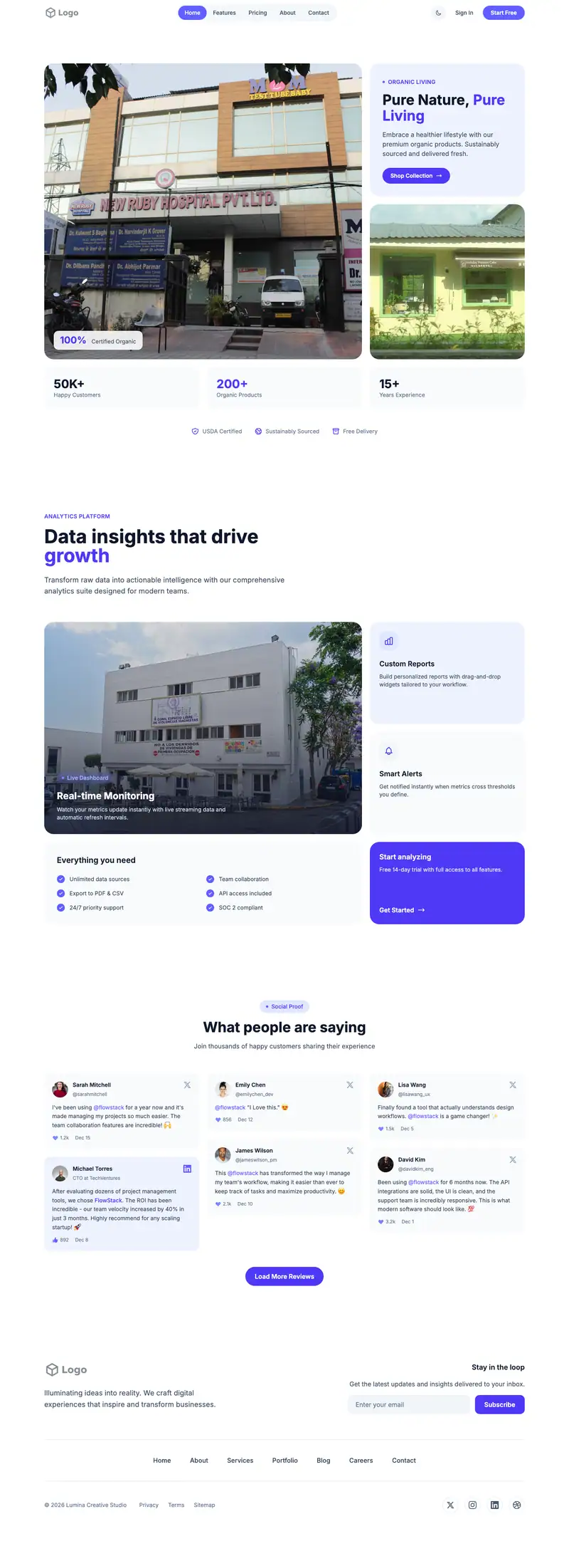 Holistic Health Center template