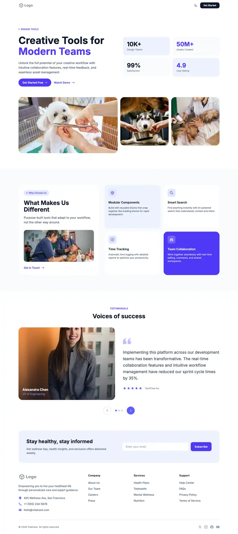 Specialty Vet template