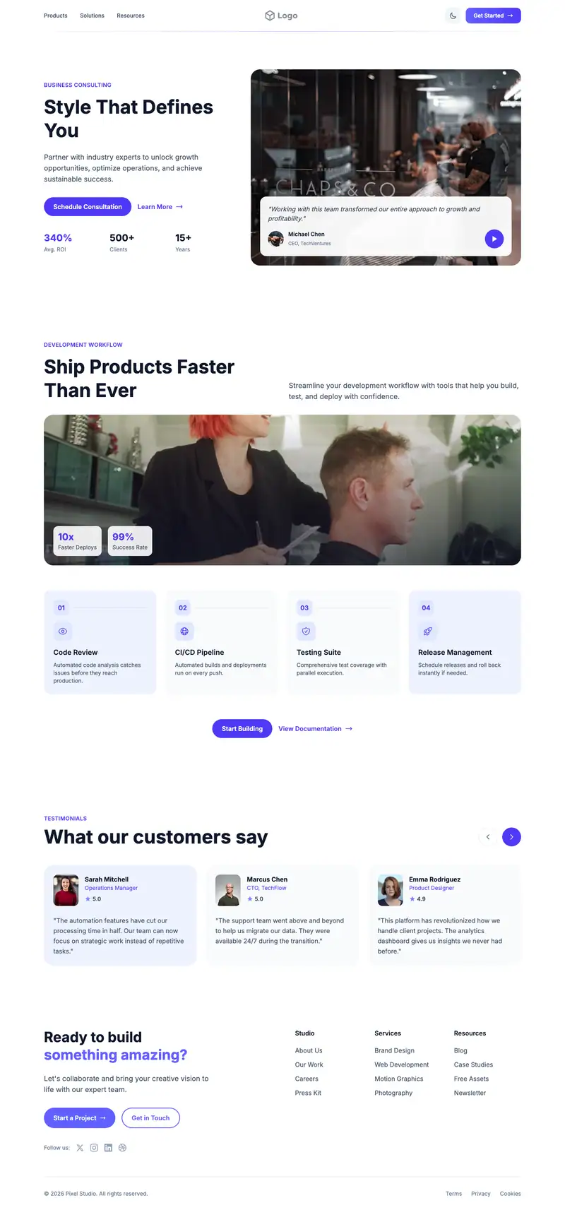 Hair Salon template