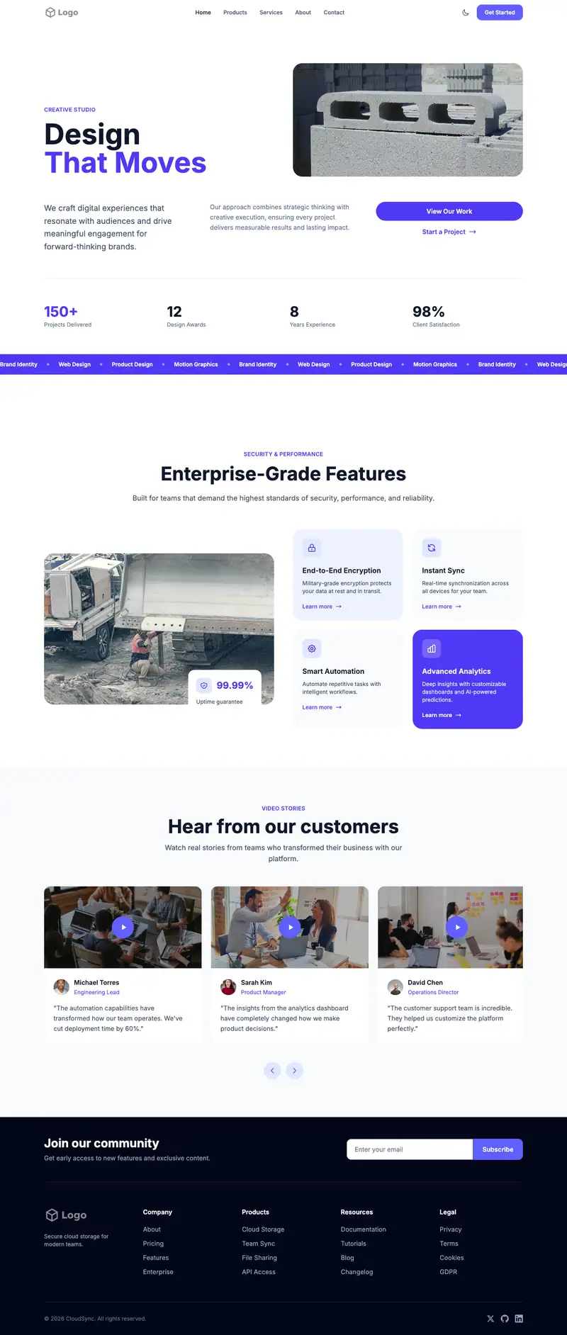 Concrete Contractor template
