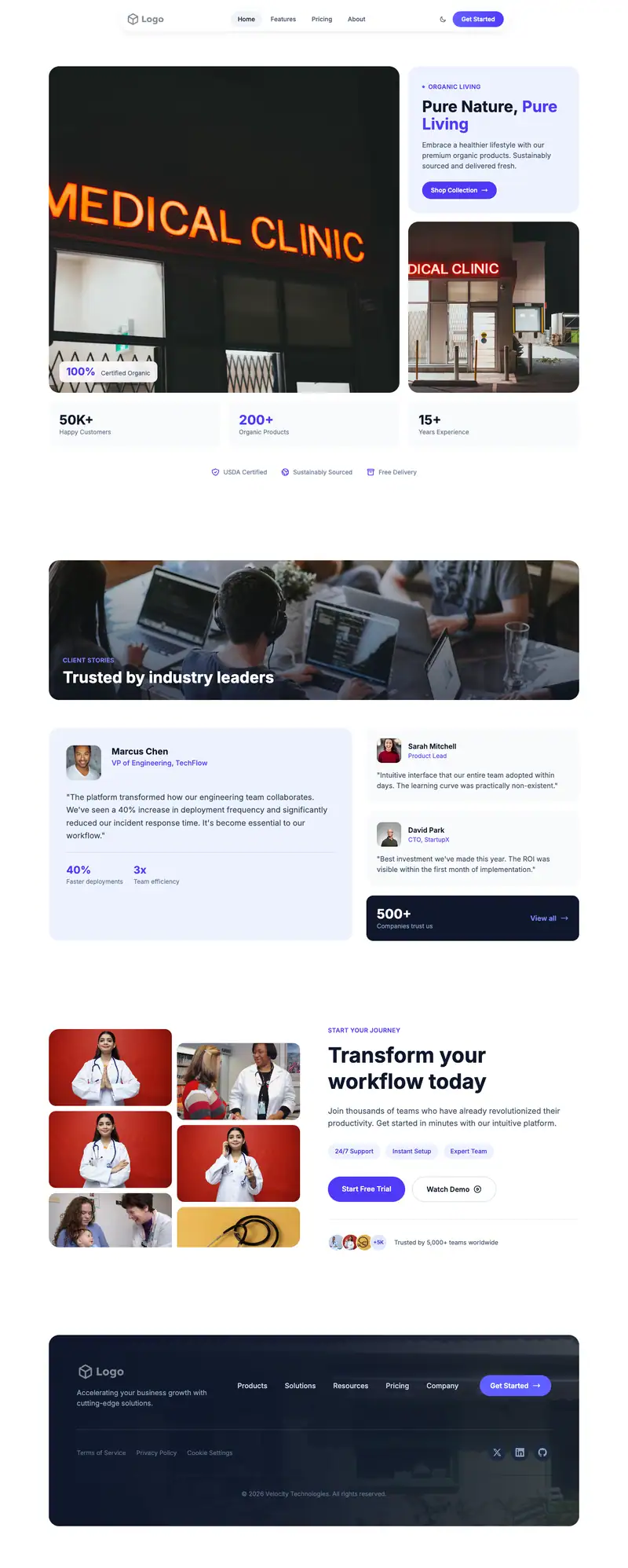Health Focused Nonprofit template