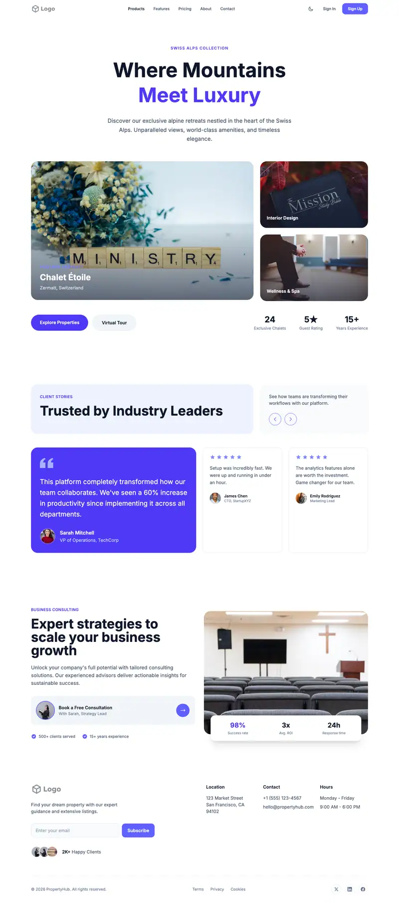 Ministry Outreach template