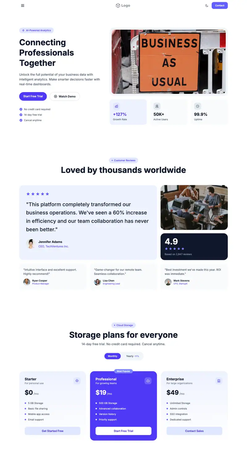 Professional Association template