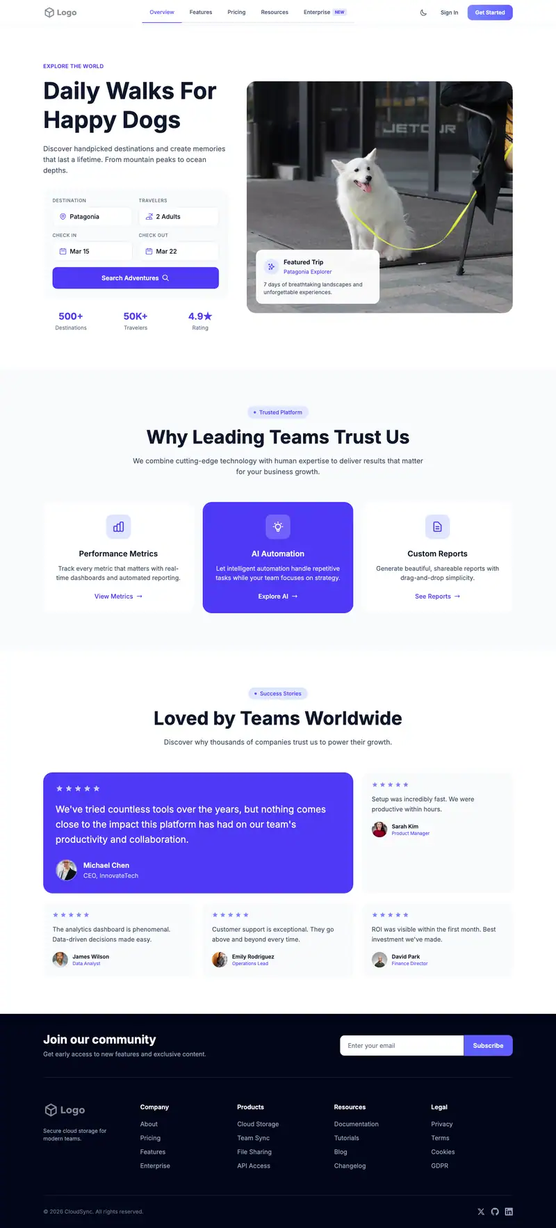 Dog Walking Service template
