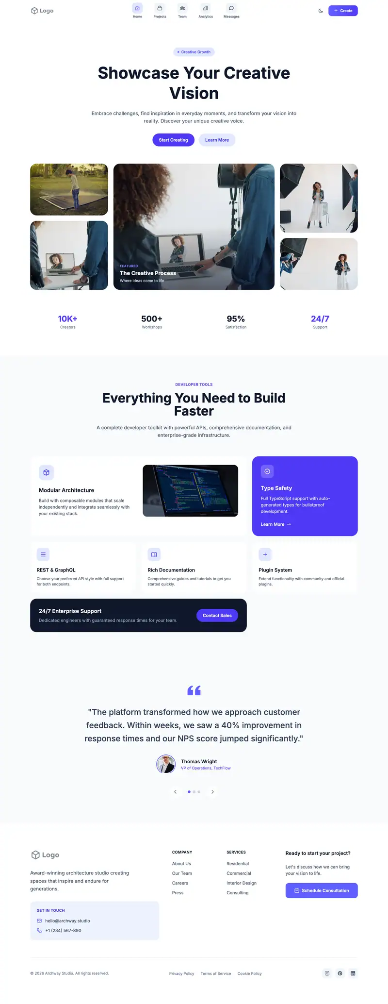 Creative Portfolio template