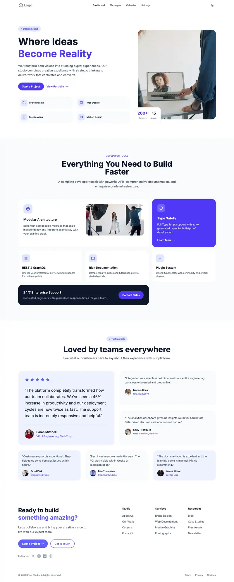 Photographer Portfolio template