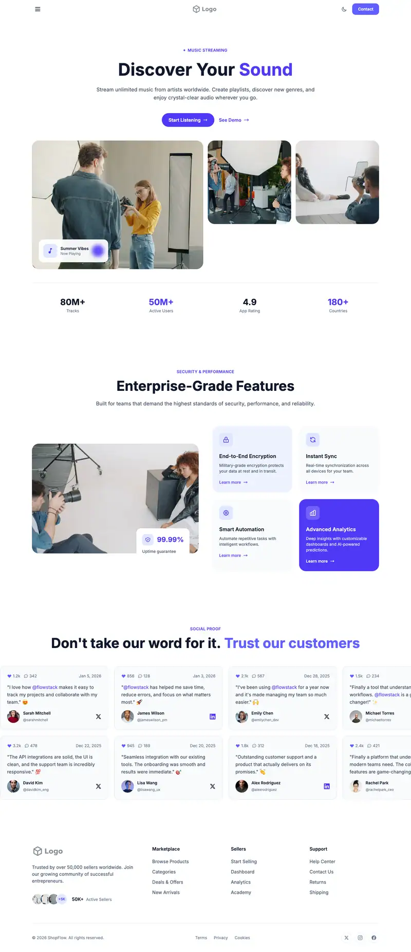 Commercial Photographer template