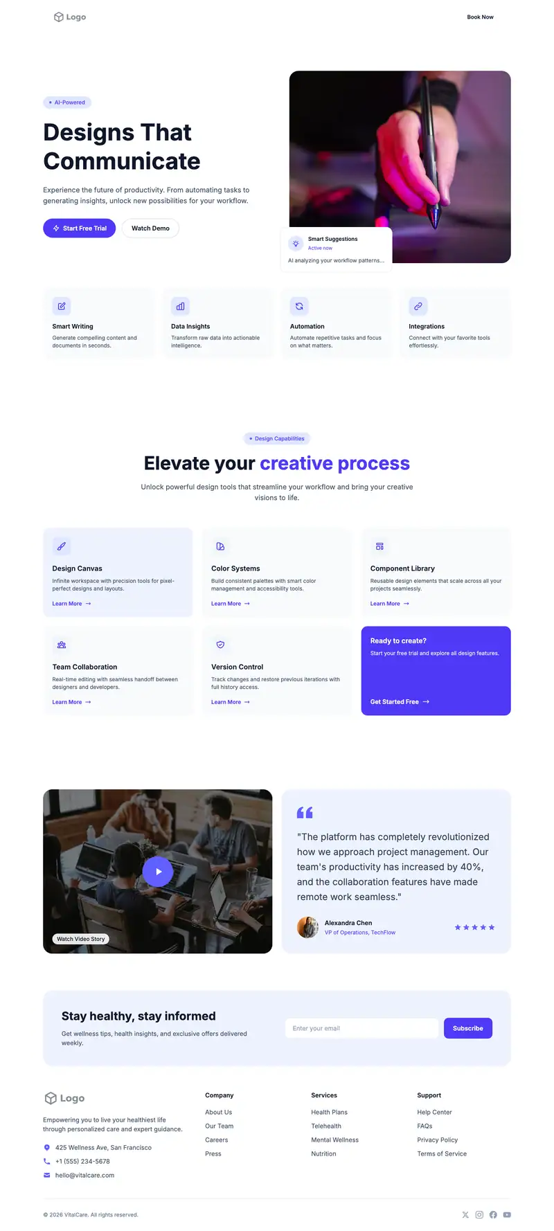 Graphic Designer Portfolio template