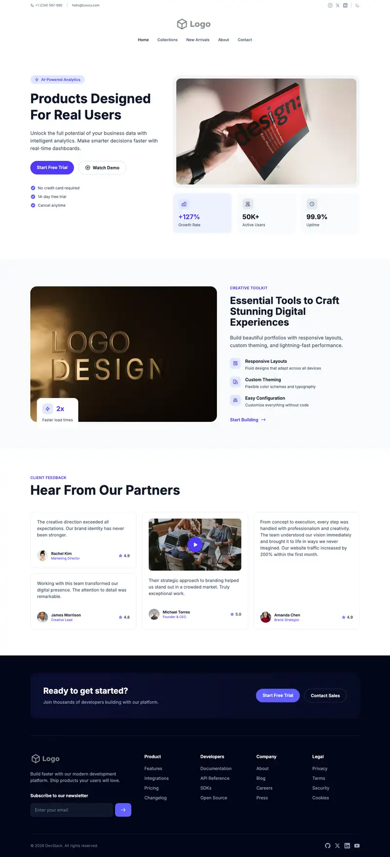 Product Designer Portfolio template