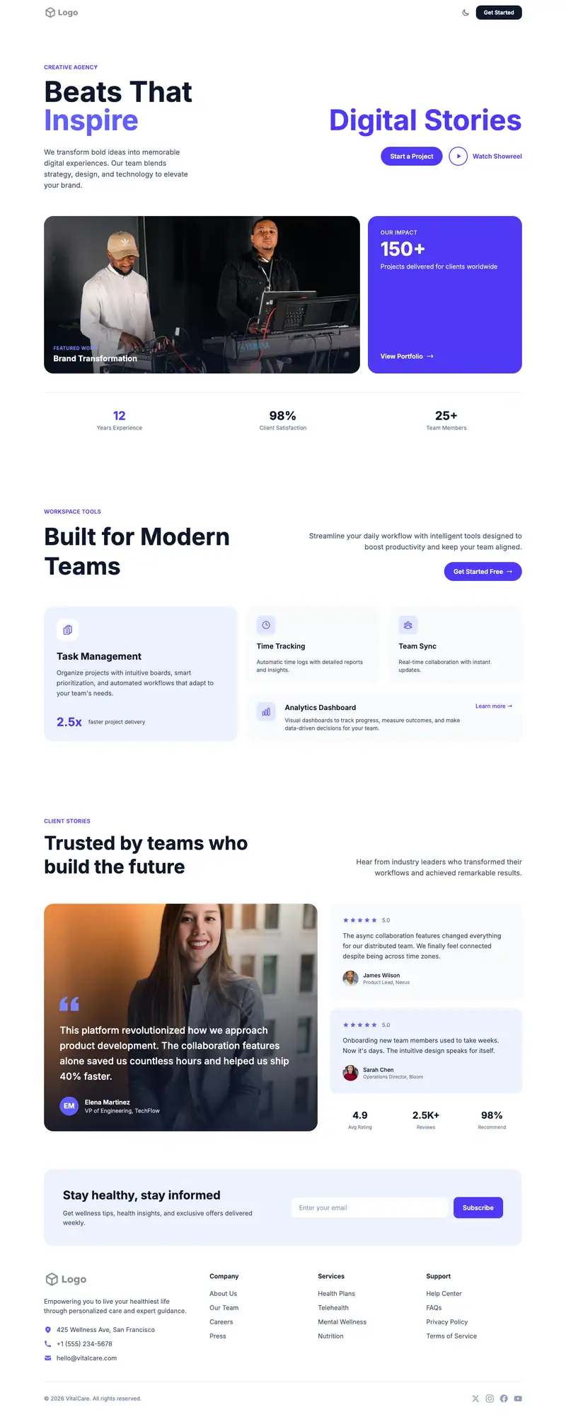 Music Producer template