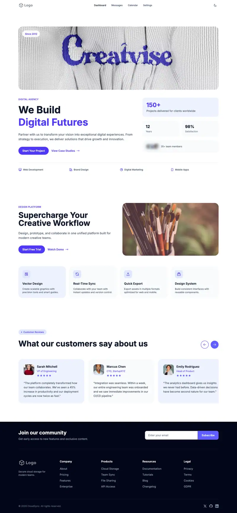 Copywriter Portfolio template