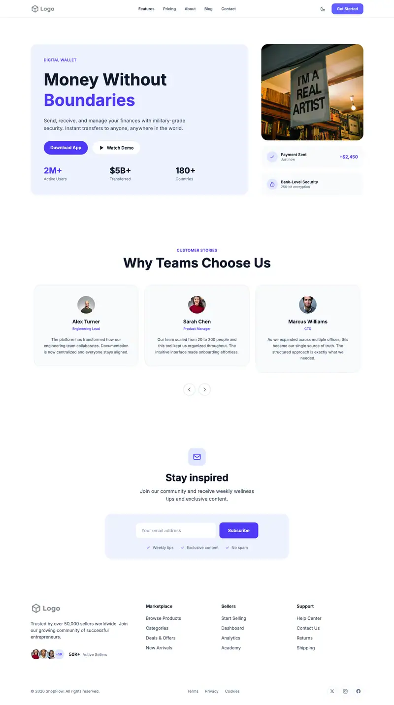 Journalist Portfolio template