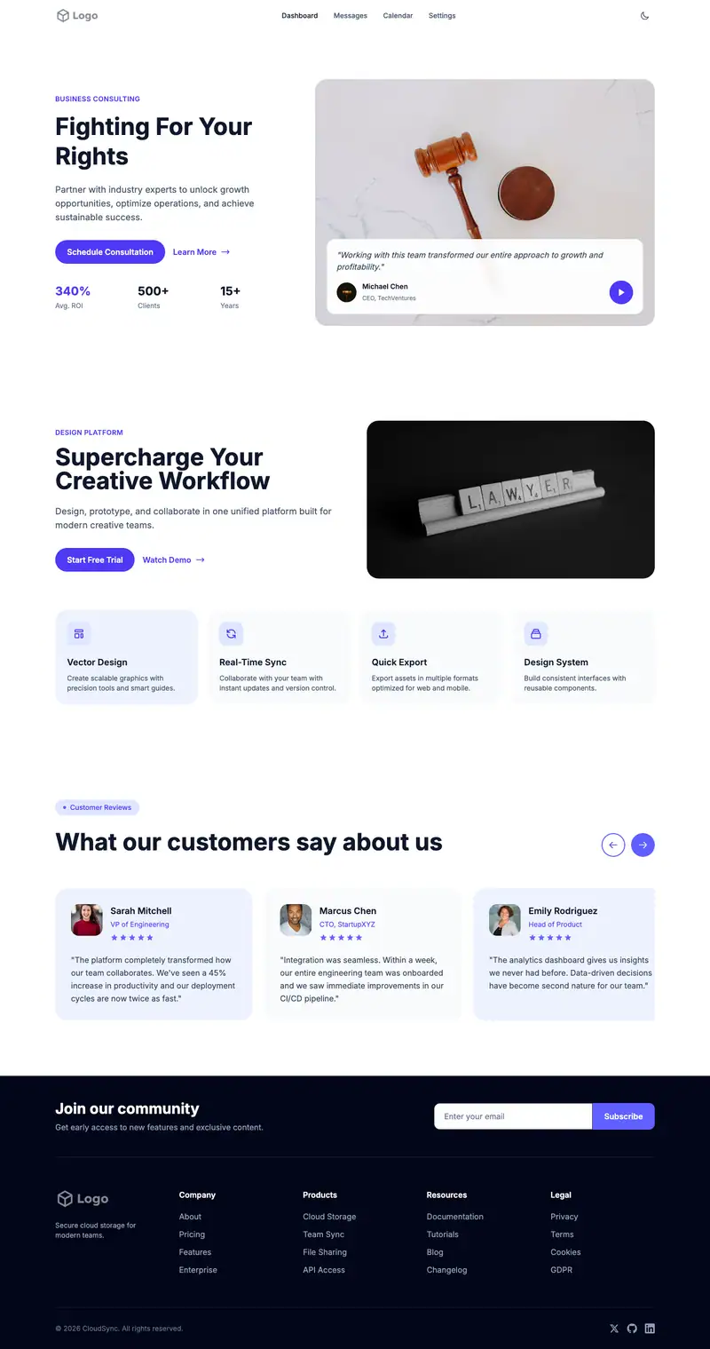 Personal Injury Lawyer template