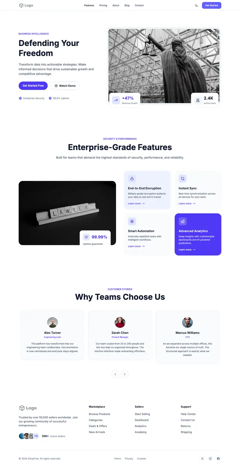 Criminal Defense Attorney template