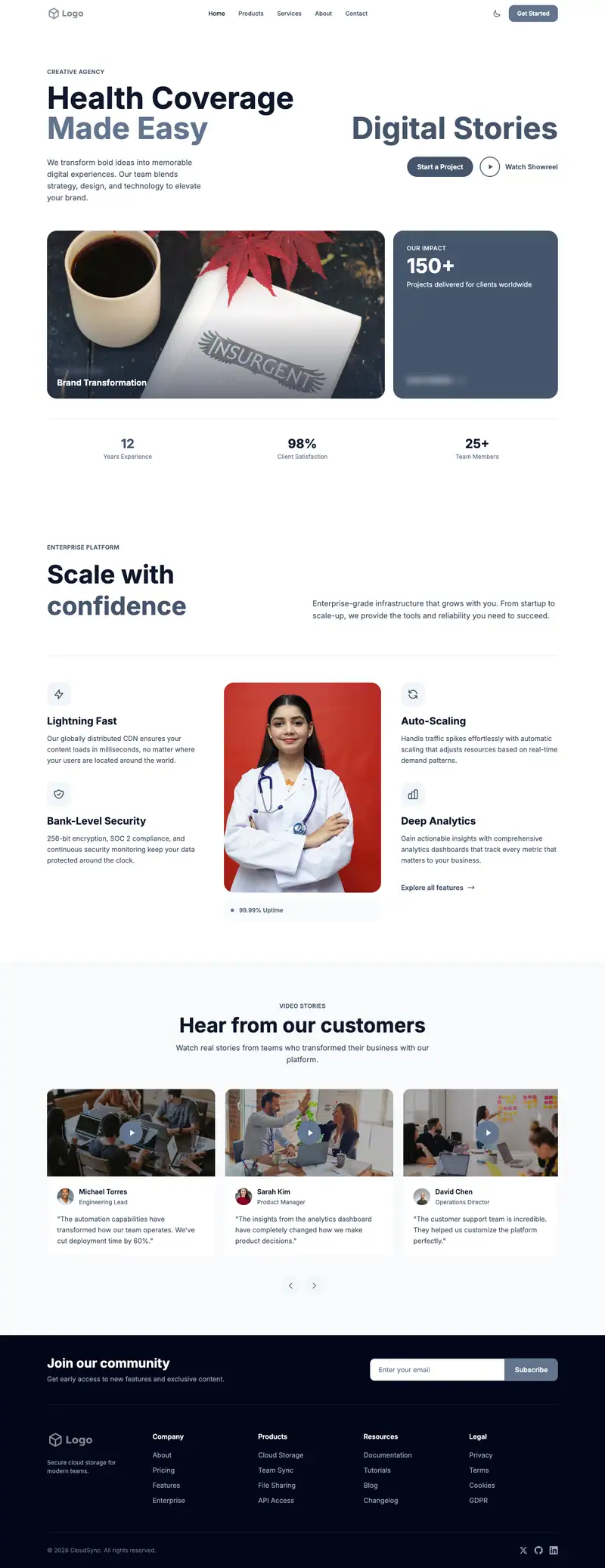 Health Insurance Broker template