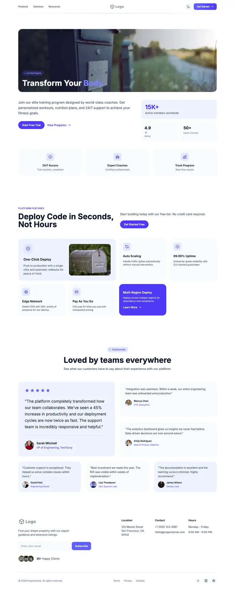 Shipping Mailbox Store template