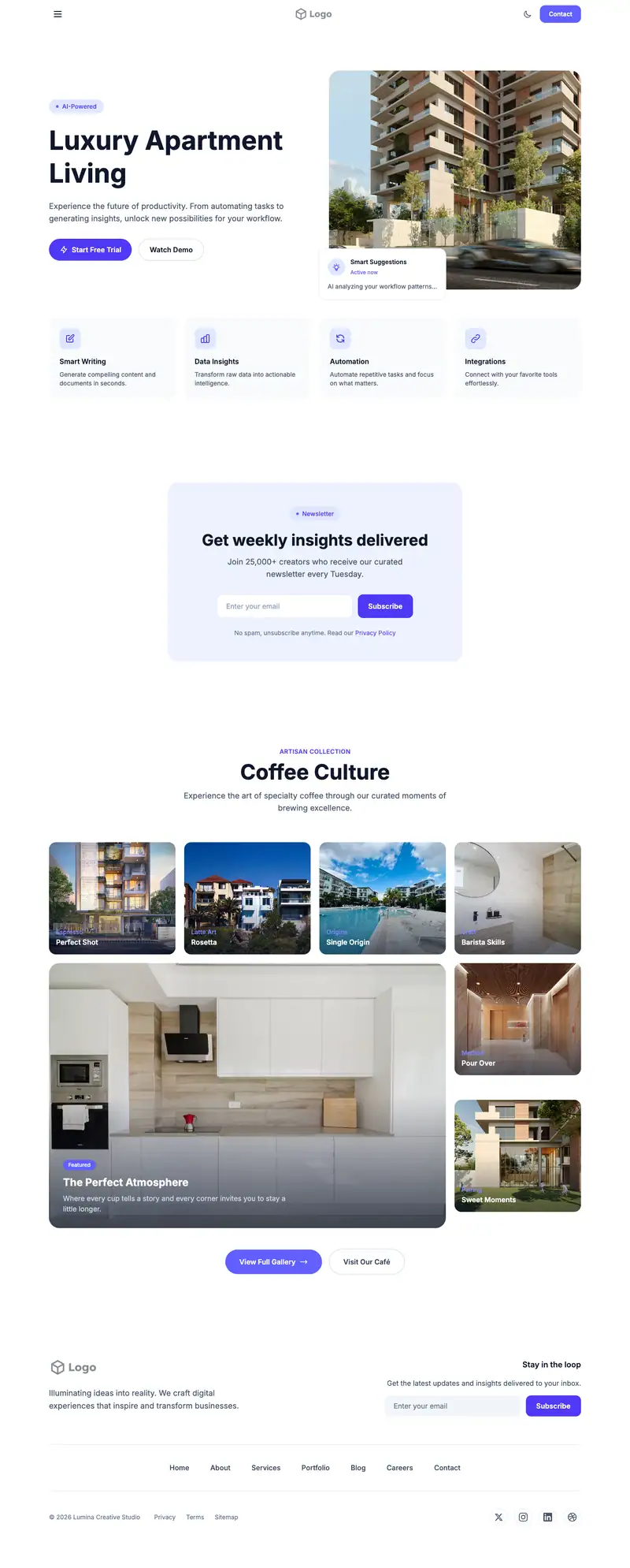 Luxury Apartment template