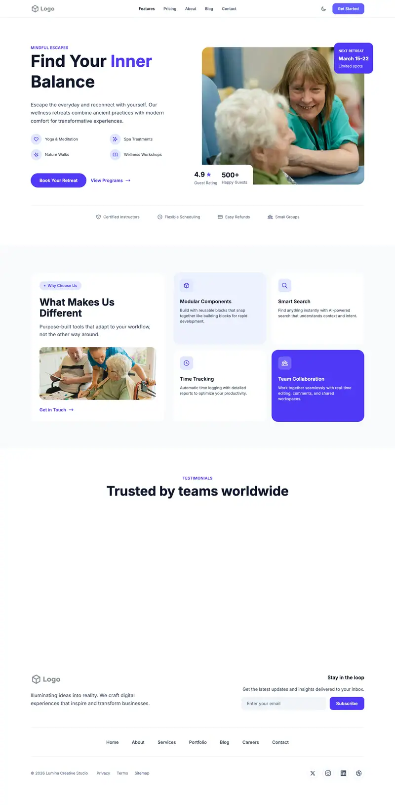 Assisted Living template