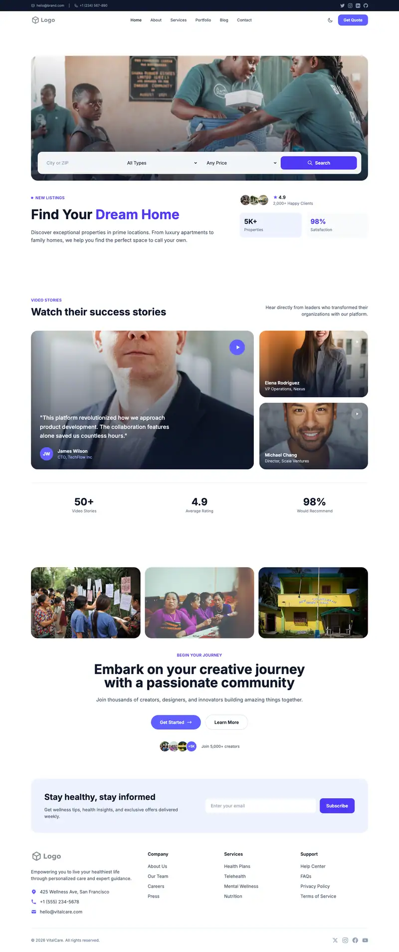 Continuing Care Community template