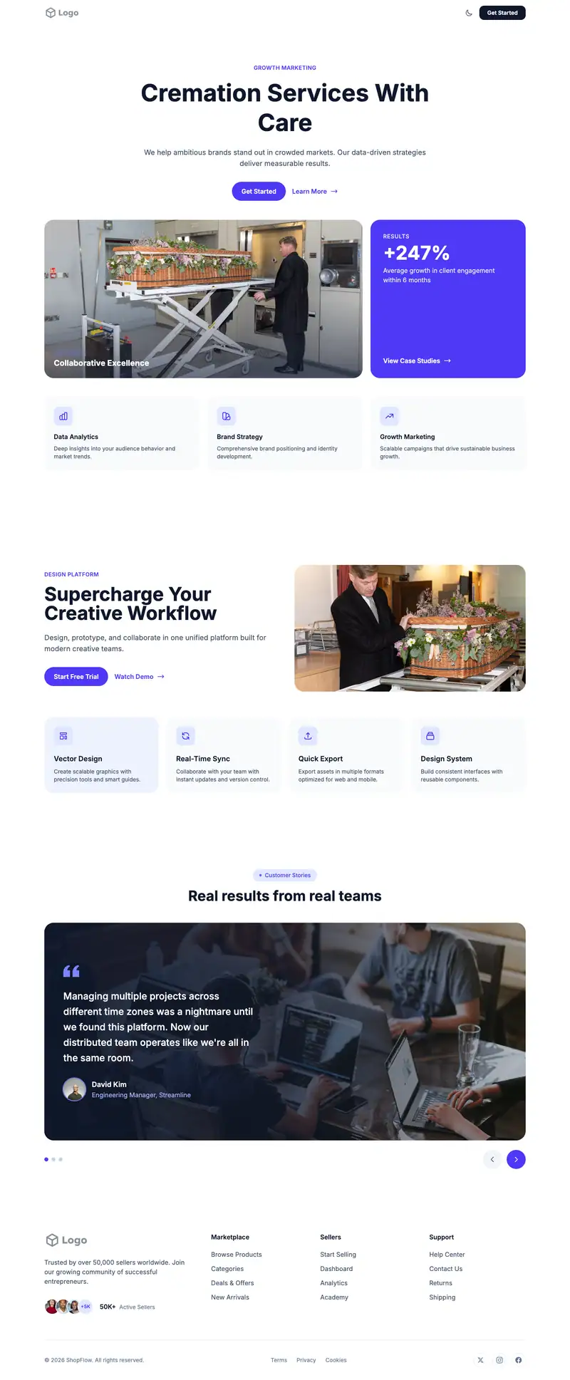 Cremation Service template