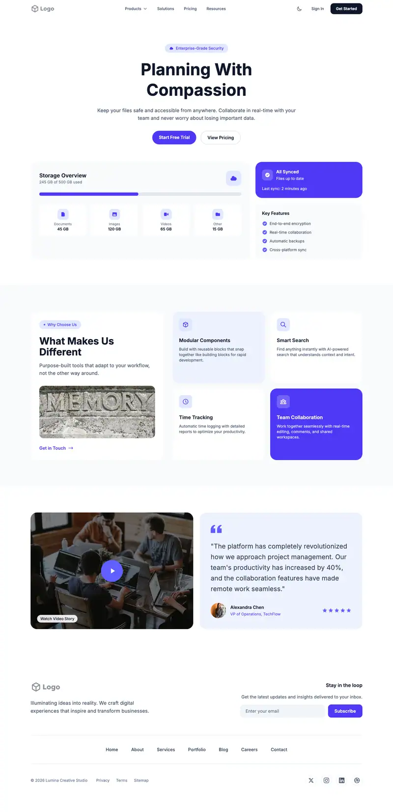 Memorial Planning template