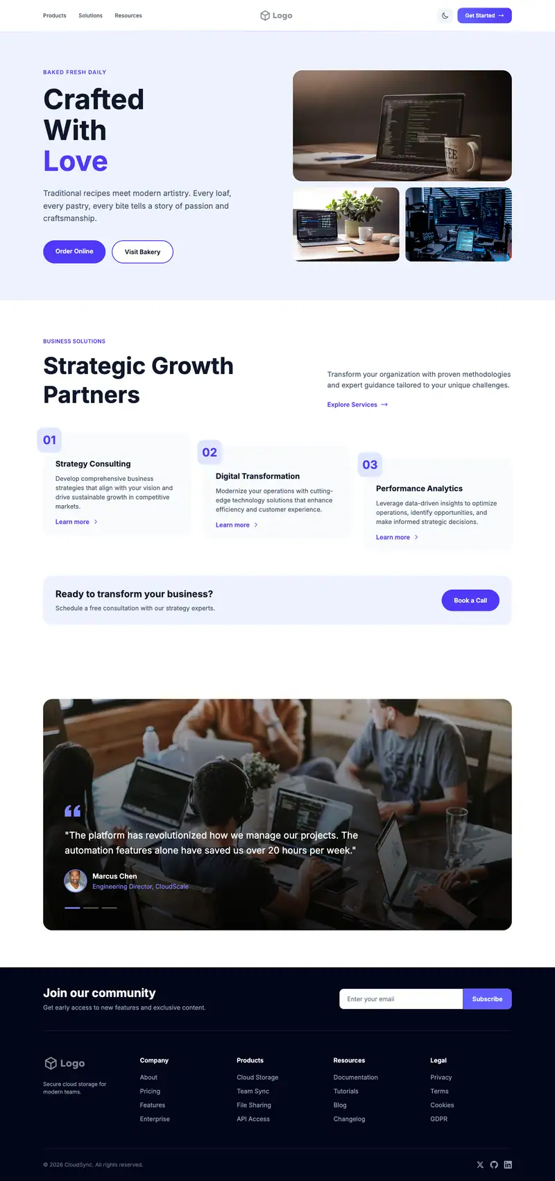 Cybersecurity Platform template