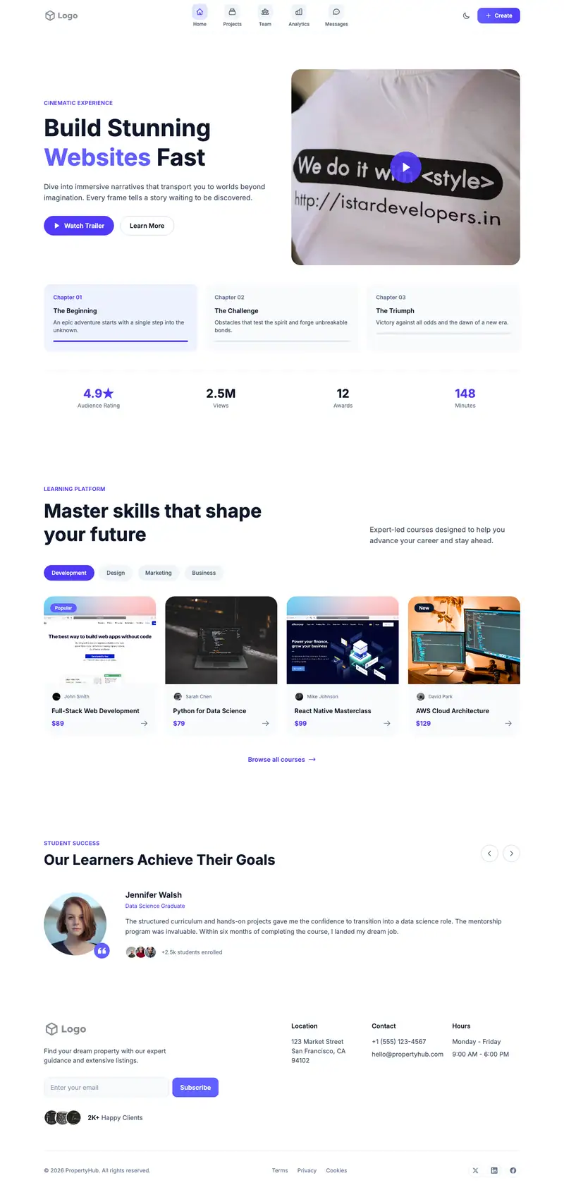 Website Builder template