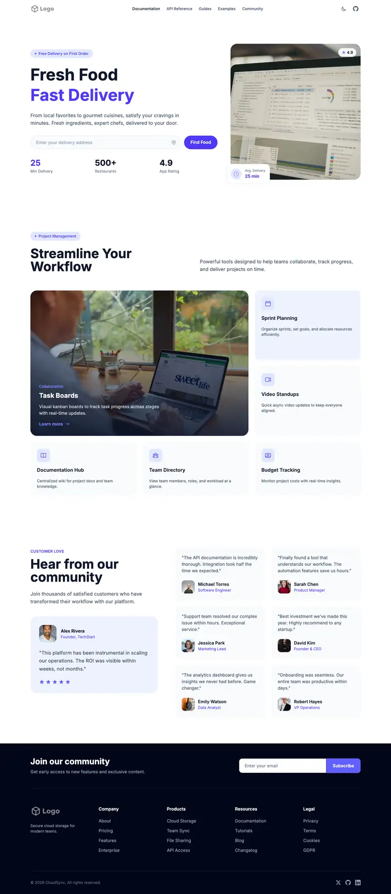 File Sharing Platform template